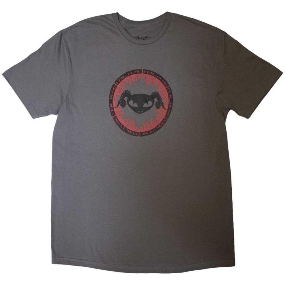 Puscifer Unisex Adult Flame Logo T-Shirt / Charcoal Grey